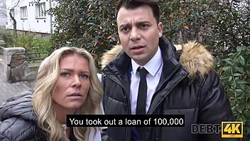 adelle sabelle rides muscular debt collector in reality scene