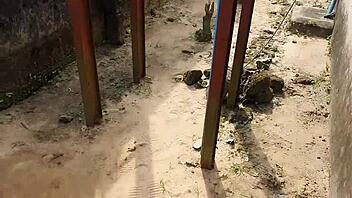 Big Ass Ebony Bends Over For Monster Cock