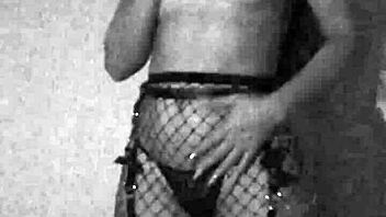 hotwife teases in halloween costume with naughty cosplay moves.