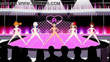 mmd pokemon girls captured and hypnotized to dance naked in 3d hentai.