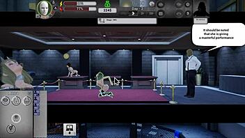 3D cartoon game of training and blowing huge cocks