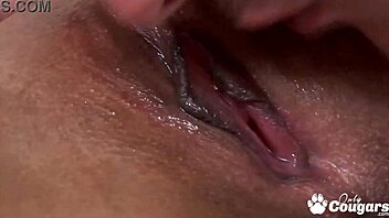 Ethnic Latina teen 18+ rides hard, sucks deep, and gets a massive cumshot mustache on her face.