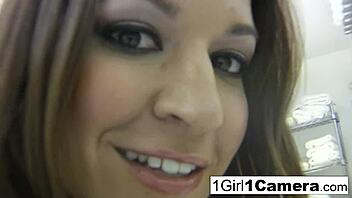 Sexy ann marie rios plays with her pussy