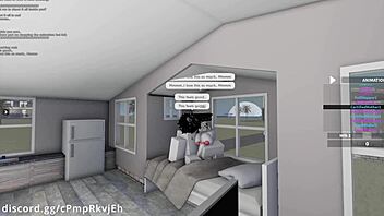 Hot Friend Gets Creampie in Missionary Position During Roblox Game