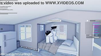 Hot Friend Gets Creampie in Missionary Position During Roblox Game