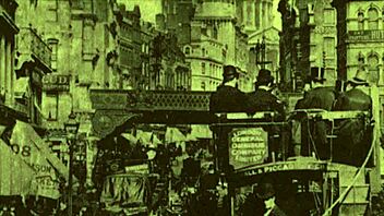 In vintage retro, hairy group engages in 3 some.