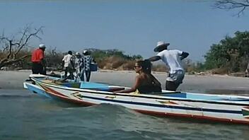 indian actress kitu gidwani appears topless in a french movie with black themes