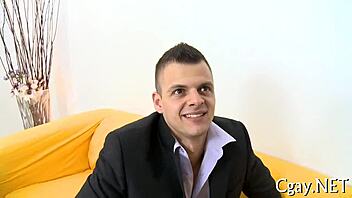 Racy anal banging with hunk homos