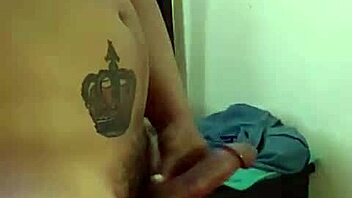 andrus jerks off in his girlfriend's room, feeling so aroused.