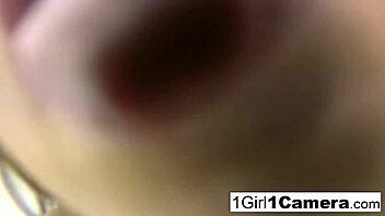 Sexy ann marie rios plays with her pussy