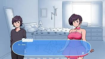 This naughty girl loves playing video games