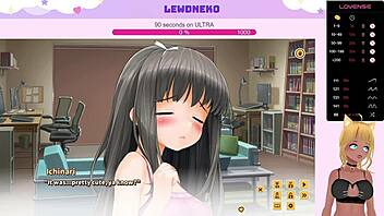 Vtuber lewdneko plays game