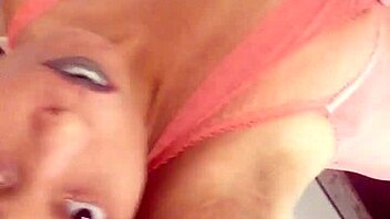 ginger paris masturbates in neon orange