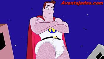 Gay animation featuring a well-endowed main character