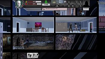 3D cartoon game of training and blowing huge cocks