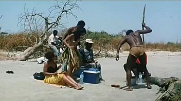 indian actress kitu gidwani appears topless in a french movie with black themes