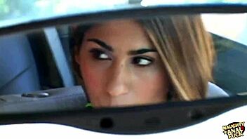 Parking lot pickup turns into a raunchy threesome bang!