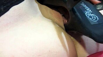 Curvy milf in dominatrix uniform performs foot fetish and heel masturbation