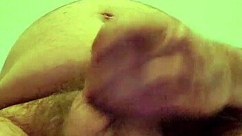 What Happens When He Starts Stroking Himself Alone in the Hotel Room?