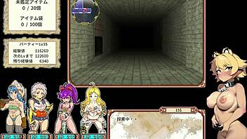 Streaming the dungeon game with four bitches