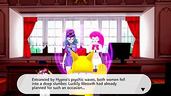 mmd pokemon girls captured and hypnotized to dance naked in 3d hentai.