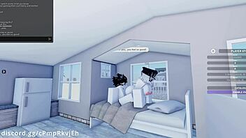 Hot Friend Gets Creampie in Missionary Position During Roblox Game