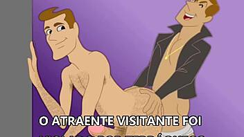Gay animation featuring a well-endowed main character