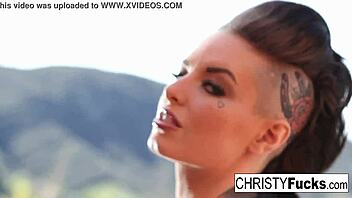 christy mack shows off big tits and ass