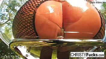 christy mack shows off big tits and ass