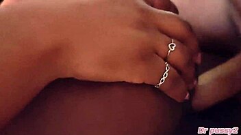 ebony girl fucks big cock in public