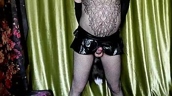 Eronekokun - Cute Fox Boy Moaning in Fishnet Suit Masturbation! 🦊