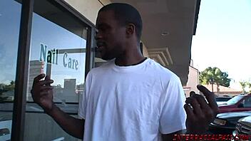 teen takes big black cock in her mouth