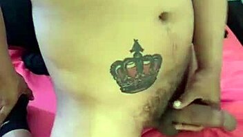 andrus jerks off in his girlfriend's room, feeling so aroused.