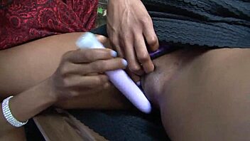 Ebony lesbian girls share intimate first-time moments.