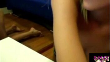 Sexy woman performs live cam show using an exploding dildo toy