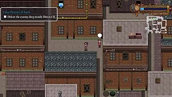 Detective girl fights old man and giant robot in steam city part 7