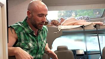 Slut gets drilled in RV