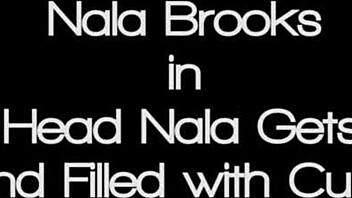 Big titty red head Nala gets a rub down and filled with cum