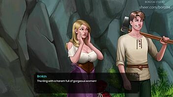 wal - 42 - are you crazy big tits blonde with axe chop his wooden dick