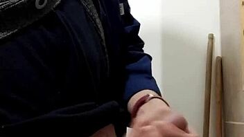 skinny girl masturbates to huge cumshot again