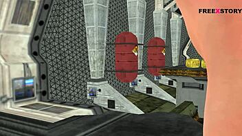 indian girl in cartoon has solo fun