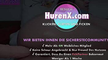 Horny Brunette Tests Anal Machine