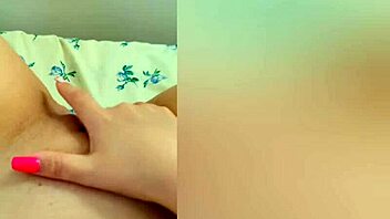 Young girl teases her pussy and shows off her orgasm