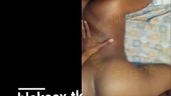 African girl bent over for doggystyle drilling