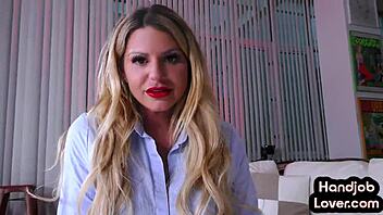 Busty Milf POV Handjob And Boobjob