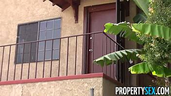 i fucked my tenant with her nice big ass on camera