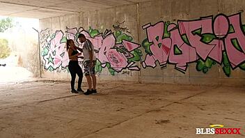 She Goes Running, and I Go Drilling Her Outdoors!