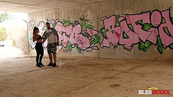 She Goes Running, and I Go Drilling Her Outdoors!