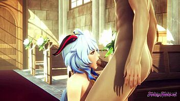 ganyu sucks and fucks in genshin church