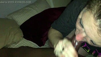 Hazelblaze eagerly takes a load, licking cum off a thick black shaft after.